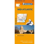 Carte routière n° 582 - Mid-Atlantic (nord-est des Etats-Unis) | Michelin