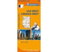Michelin – Carte régionale Western USA, Western Canada – Échelle 1:2 400 000 – Broché