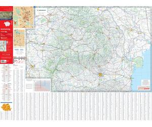 Carte routière n° 738 - Roumanie - VERSION MURALE ET PLASTIFIEE | Michelin