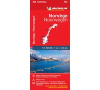 Carte routière n° 752 - Norvège | Michelin