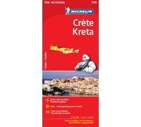 Carte NATIONAL - Crète - 1/140000 -1cm = 1.4km