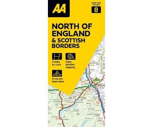 Carte routière n° 8 - Angleterre Nord & Ecosse Sud | AA Publishing