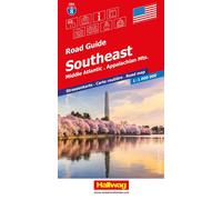 Carte routière n° 8 - USA Sud-Est : MidAtlantic, Appalaches | Hallwag - 2026