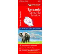 Carte routière n° 810 - Tanzanie & Zanzibar | Michelin