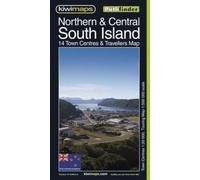 Carte routière - Nord et centre de l'île du Sud (Nouvelle-Zélande) | Kiwi Maps