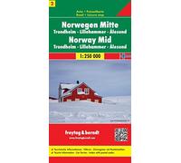 Carte routière : Norvège Centrale