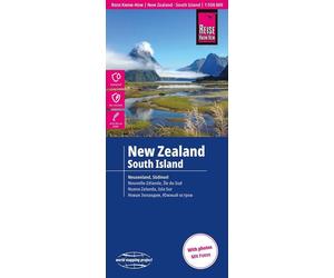 Carte routière - Nouvelle Zélande : île du Sud | Reise Know How