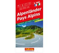Carte routière - Pays Alpins | Hallwag