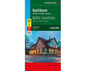 Carte routière - Pays Baltes | Freytag & Berndt