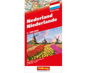 Carte routière - Pays-Bas | Hallwag