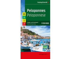 Carte routière - Péloponnèse (Grèce) | Freytag & Berndt