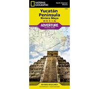 Carte routière - Péninsule du Yucatan Nord (Mexique) | National Geographic