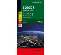 Carte routière physique - Europe | Freytag & Berndt
