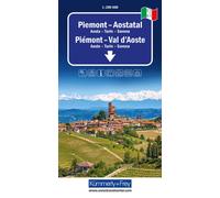 Carte routière - Piémont, Val d'Aoste | Kümmerly & Frey