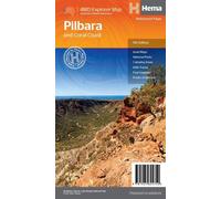 Carte routière - Pilbara, Coral Coast (Australie Occidentale) | Hema Maps