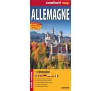 Comfort Map Carte Allemagne 1/900.000 grand format laminée