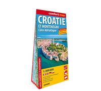 Carte routière plastifiée - Croatie, Monténégro, Côte Adriatique | Express Map