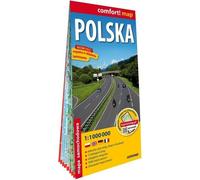 Carte routière plastifiée de la Pologne 1:1 000 000