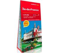 Carte routière plastifiée - Île-de-France | Express Map