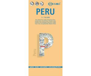 Carte routière plastifiée - Pérou | Borch Maps