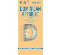Carte routière plastifiée - République Dominicaine | Borch Maps