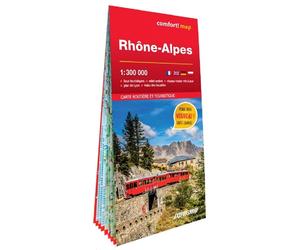 Carte routière plastifiée - Rhône-Alpes | Express Map