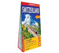 Carte routière plastifiée - Suisse | Express Map