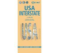 Carte routière plastifiée - USA Interstate | Borch Maps