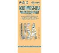 Carte routière plastifiée - USA Sud-Ouest | Borch Maps