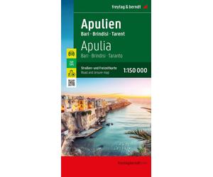 Carte routière - Pouilles (Bari, Brindisi, Italie) | Freytag & Berndt