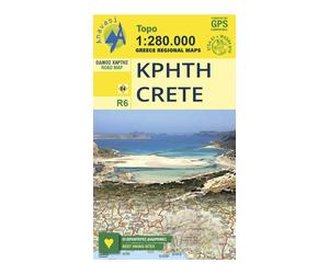 Carte routière R6 - Crète | Anavasi