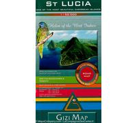Carte routière - Sainte Lucie (Antilles) | Gizi Map