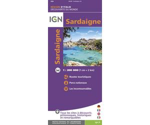Carte routière - Sardaigne | IGN