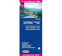 Carte routière - Serbie, Montenegro & Kosovo | Reise Know How