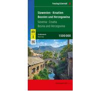 Carte routière - Slovénie, Croatie & Bosnie | Freytag & Berndt