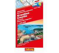 Carte routière - Slovénie, Croatie, Bosnie-Herzégovine | Hallwag
