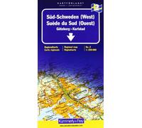 Carte routière : Suède Sud (Ouest)