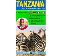 Carte routière - Tanzanie (inclus Dar es Salaam, Arusha) | Harms Verlag