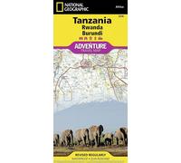 Carte routière - Tanzanie, Rwanda & Burundi | National Geographic