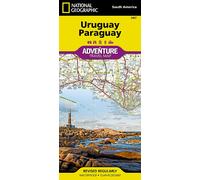 Carte routière - Uruguay & Paraguay | National Geographic