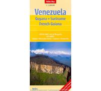 Carte routière - Venezuela, Guyana, Surinam & Guyane Française | Nelles Map