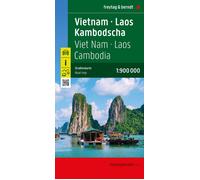 Carte routière - Vietnam, Laos et Cambodge | Freytag & Berndt