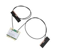 Carte sans Fil WiFi 7, Double Bande 802.11ax Mini PCI-E Adaptateur de Réseau de Carte WiFi, BT5.4 2,4 GHz 574Mbps 5 GHz 2,4 Gbps 6GHz 5800Mbps pour Les Ordinateurs Portables (avec antenne)