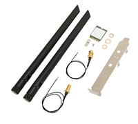 Carte sans Fil WIFI6E, 5G Dual Band NGFF M2 Interface 5374M Gigabit Network avec Câble de Connexion D'antenne Single Baffle
