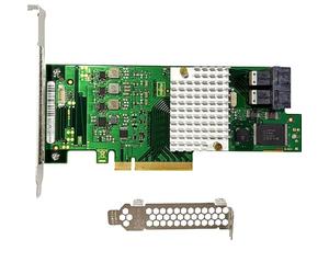 Carte SAS HBA Compatible LSI 9300-8i IT Mode et D3307, Carte d’Extension PCIe SATA, 8 Ports 12Gb/s PCIe 3.0, Prise en Charge SAS Expander, 2X SFF-8643 internes pour NAS ZFS TrueNAS unRAID