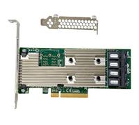Carte SAS HBA Compatible LSI 9305-16i IT Mode PCIe SATA, Carte d’Extension avec Prise en Charge SAS Expander, 16 Ports 12Gbps PCIe 3.0 x8, 4× SFF-8643 internes, pour NAS ZFS TrueNAS unRAID