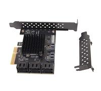 Carte SATA Zenithaur 8 Port, Carte d'extension PCI Express avec Carte de contrôleur SATA 3.0 pour et Linux, Prend en Charge Le Disque du système de démarrage swappable Chaud