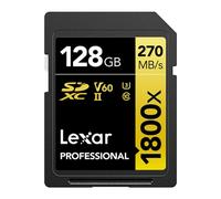 Carte mémoire Lexar carte sdxc 128 go 1800x pro 270 mo/s classe 10 uhs-II u3