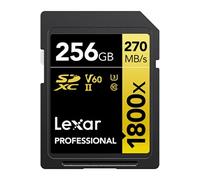 Carte mémoire SD Lexar SDXC 256 Go Noir Noir G