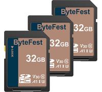 Carte Sd 32Go Lot De 3, Cartes Mémoire Sd Uhs-1 Classe 10, A1, U3, V30, Full Hd Vidéo, Pour Appareil Photo, Dslr, Photographe Professionnel[MEM8290624]